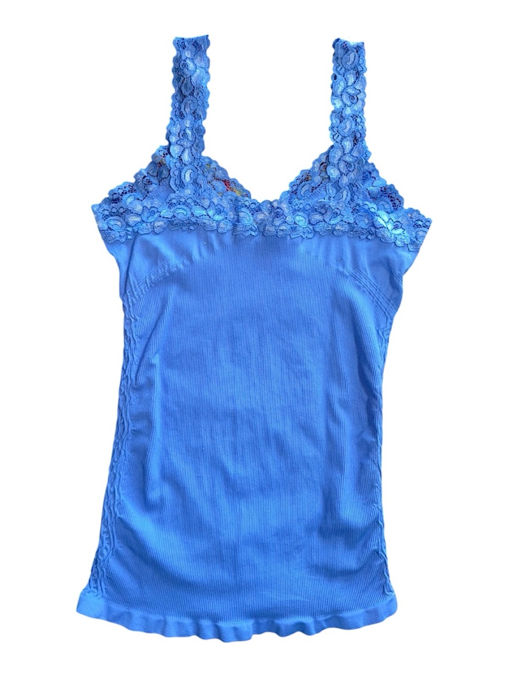 M. Rena Periwinkle Lace Trim Layering Tank Top! - Picture 3 of 3